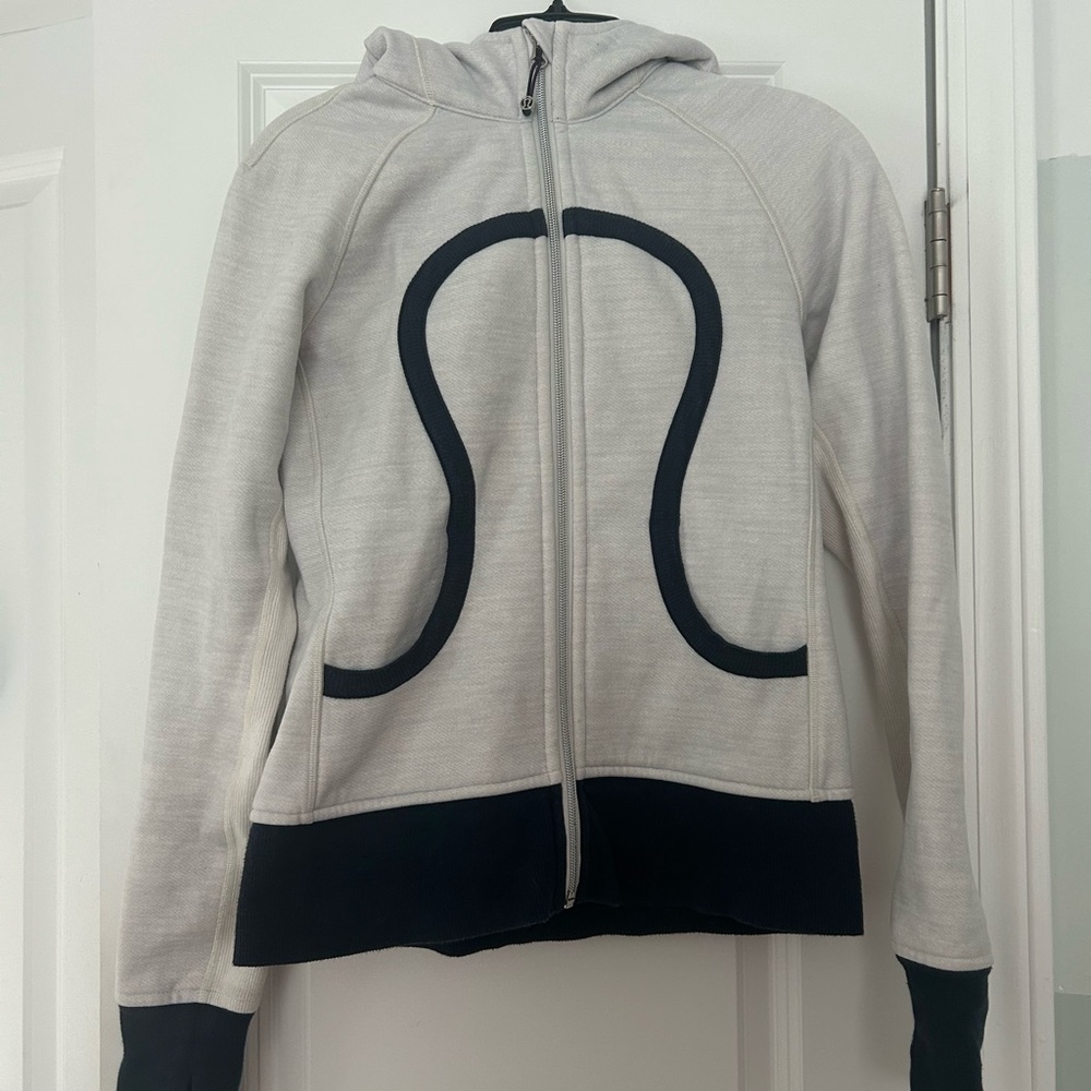 VINTAGE lululemon athletica Light Grey, Navy, and Plum Full-Zip Scuba